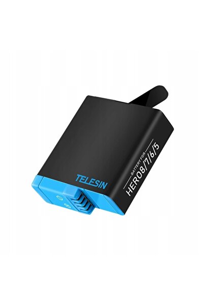TELESIN Acumulator GP-BNC-801 pentru GoPro 5/6/7/8 (2 bucăți) + încărcător + ...