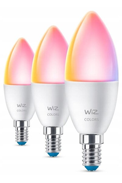Wiz Bec LED inteligent 929002448833 4.9W E14 Wi-Fi Bluetooth (3 bucăți)