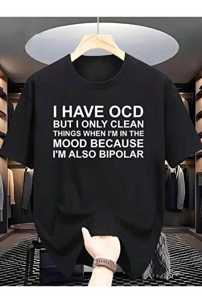 799 T-Shirt Print Casual Tee Summer Tshirt Statement Shirt OCD Awareness Have...