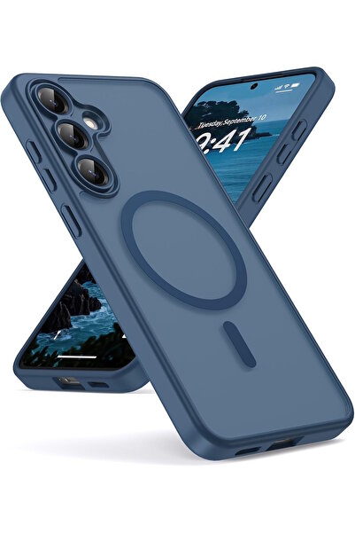 m.tk moveteck Samsung Galaxy A35 Uyumlu Kılıf Mat Magsafe Şarj Özellikli Darb...