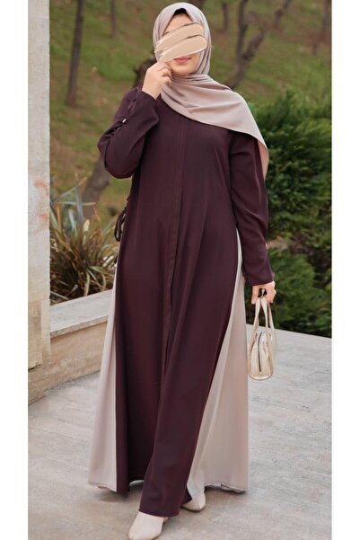 Nissra Acı Kahve Yandan Garnili Ferace 5118