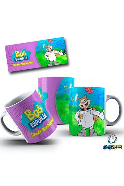 Ghostbastır Design Spongebob Sandy Mug Cup |   Single Piece K0461