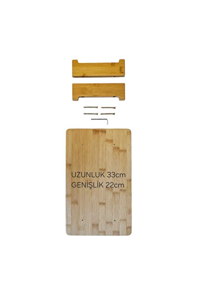 WEYNE Cutting Board with Bamboo Legs, Chopping Board, Standing Presentation B...