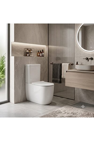 Bien Vokha Duvara Sıfır - Amaro Slim Duroplast Klozet Kapağı - Tip7 İç Takım