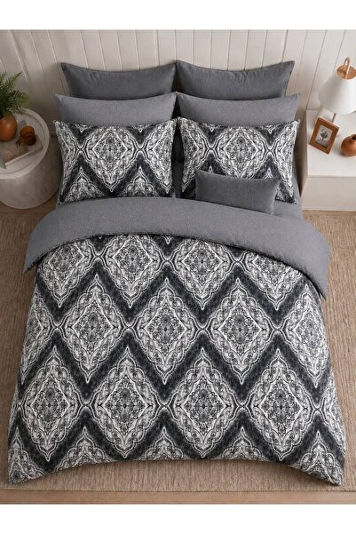 Sheri Home Lastikli Çarşaflı Nevresim Takımı Çift Kişilik Premium ROYALMODEL 88s