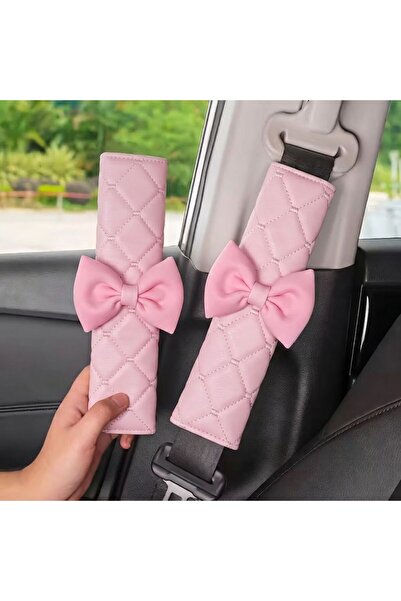 merdümek Vanika pink boucle - Oto emniyet kemeri omuz koruyucu - Araç emniyet...