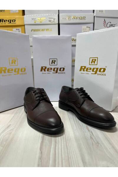 Rego 1388 حذاء رجالي مريح من الجلد الطبيعي