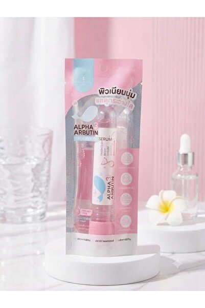 Skin Alpha Arbutin 3+ and Collagen Serum for Brightening and Smoothing Body S...