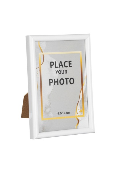 OEM Ramă foto albă 10x15cm cu suport