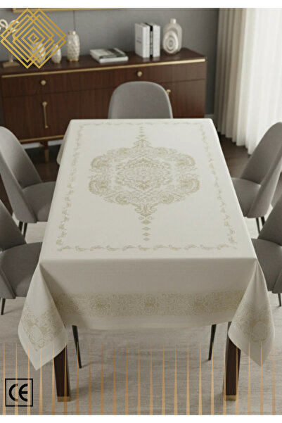 PW pink white home collection Aurora Simli Lüks Pano Masa Örtüsü