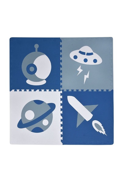 OEM Covoraș puzzle din spumă pentru copii Space Kids - 61x61cm (4 bucăți)