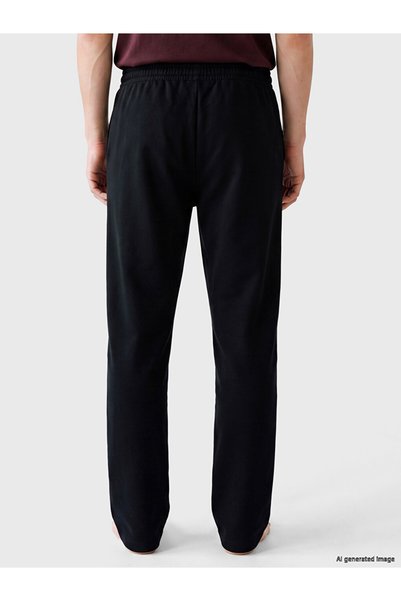 LC Waikiki Black Standard Fit Men's Pajama Bottom