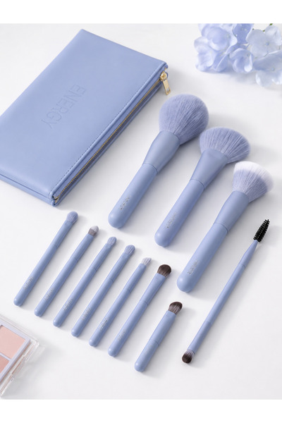 Yallabena 12-Piece Makeup Brush Set with Zippered Storage Bag – Soft Syntheti...