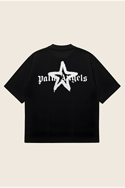 Moon Dancer Tricou unisex 100% bumbac, ediția Palm Angels Star, cu imprimeu, ...