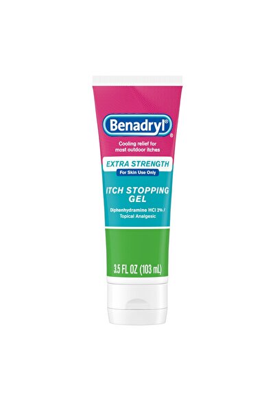 benadryl Gel anti-mâncărime pentru înțepături de insecte, arsuri solare și ir...