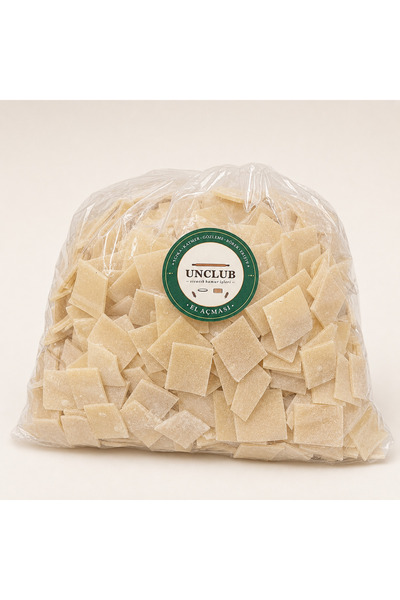 UNCLUB Kare Büyük Sade Erişte/Makarna 1000gr