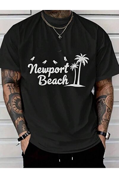 Astogria13 Newport Graphic Stylish Tee Comfortable Crew Neck Design Ideal Bea...