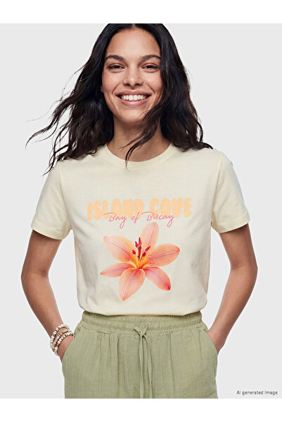 LC Waikiki Printed %100 Cotton Women's T-Shirt