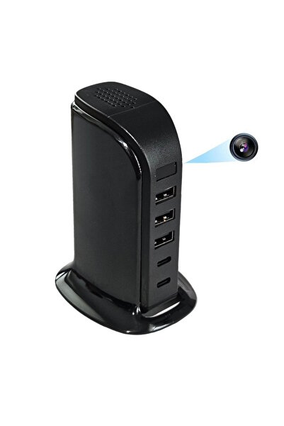 OnShop Incarcator 3xUSB 2xType C cu Spy WI-FI camera ascunsa, Microfon, 1080P...