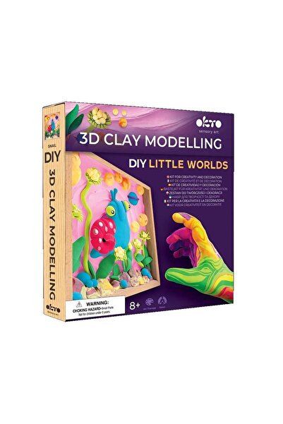 OKTO Set Wood & Craft - 21*21cm - LITTLE WORLDS - Snail