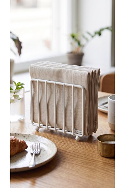 NTC METAL Luxury Thermoplastic Coated Metal Napkin Holder Desktop Upright Ver...