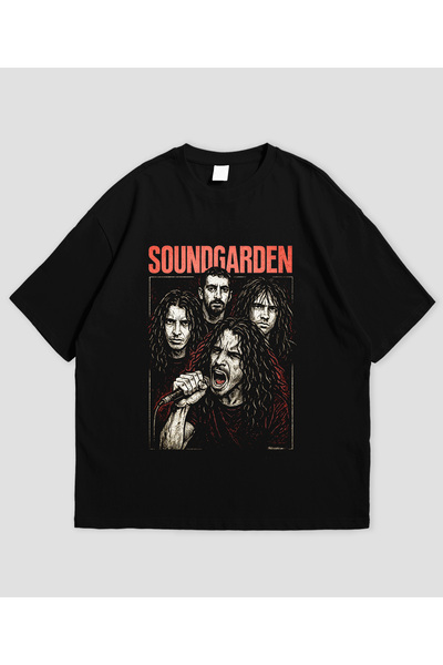 Grafftee Clothing Soundgarden Printed Unisex Oversize T-Shirt