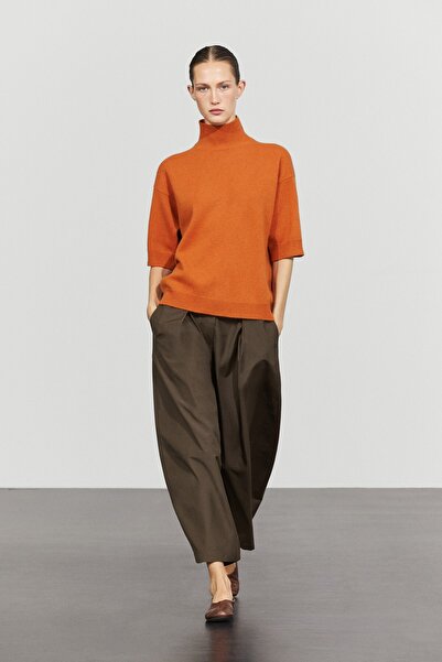 Massimo Dutti Oversize kısa kollu triko kazak