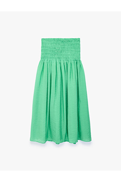 Koton Comfortable Fit, Elastic Waist, A-Line Viscose Maxi Skirt