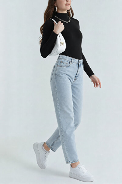 sion jeans Julia Milano Ice Snow Wash Boyfriend Casual High Waist Women's Den...