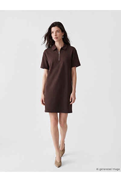 LC Waikiki Rochie mini cu guler polo