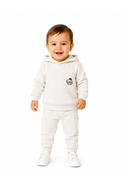 Chicsy Baby Baby Boy Hooded Jogger Tracksuit Set with Pockets 2-Piece Winter ...