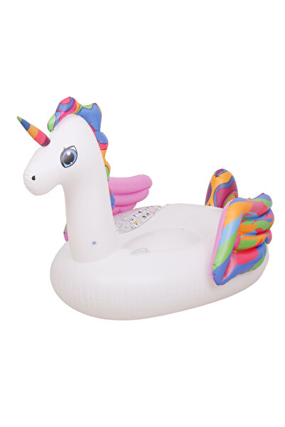 Jilong Unicorn Inflatable Ride-On Pool Float Raft with Handles, PVC