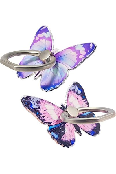 Generic Cute Butterfly 360° Metal Phone Ring Holder