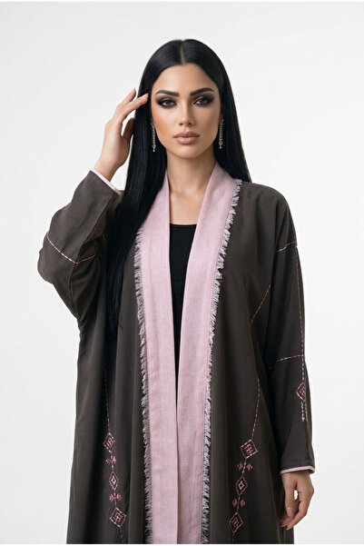 almasa alswda Abaya with Wrapped Sleeves