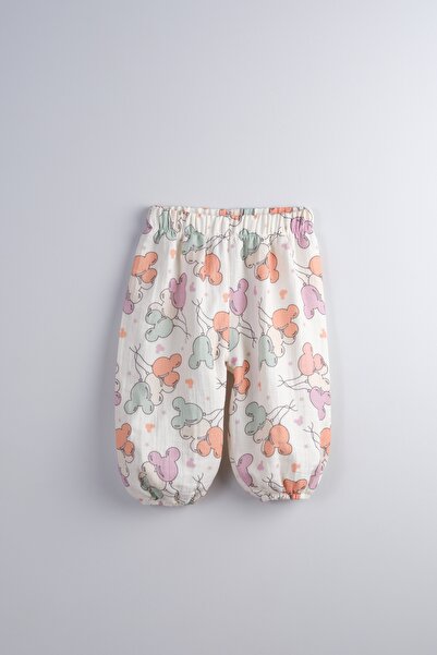 Bondberro 100% Cotton Muslin Fabric Loose-Fit Pants for Baby Girls and Childr...