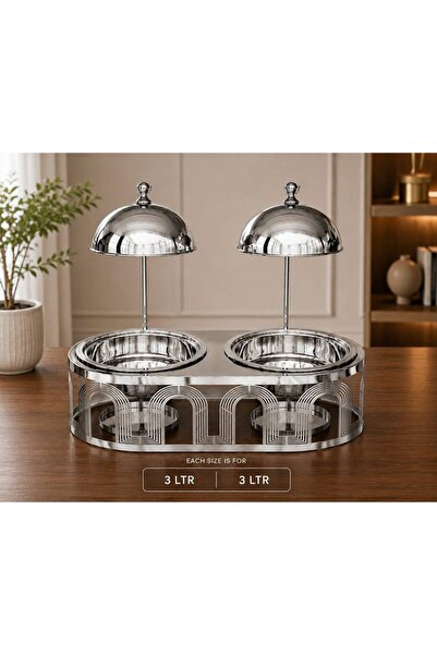 Wahat Aliamtiaz Luxury Food Serving Buffet Heater with Elegant Dome Cover