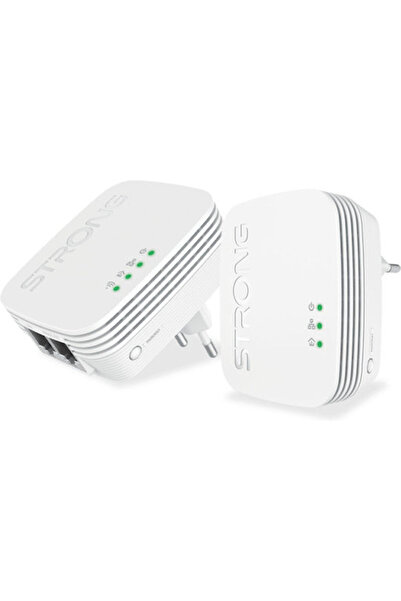 Strong Powerline 600 Duo Wi-Fi Μίνι Ενσύρματο και 2 Θύρες Ethernet