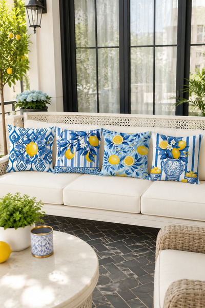 Bebişim Halı Cushion & Cushion Cover - Blue - 4