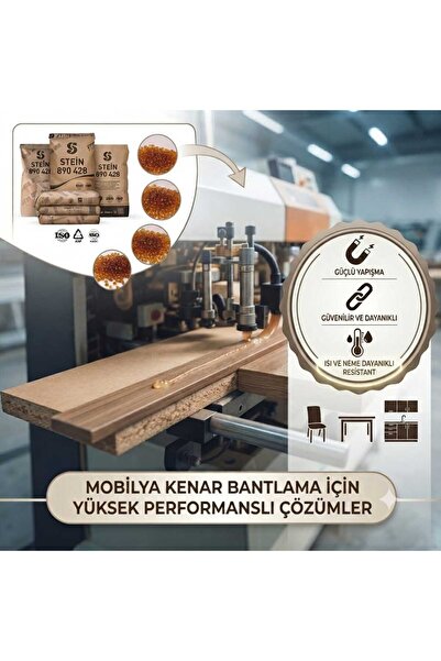 STEİN STA428 DÜZ KENAR BANTLAMA BONCUK (GRANÜL) TUTKAL, ÜSTÜN ISI VE NEM MUKA...