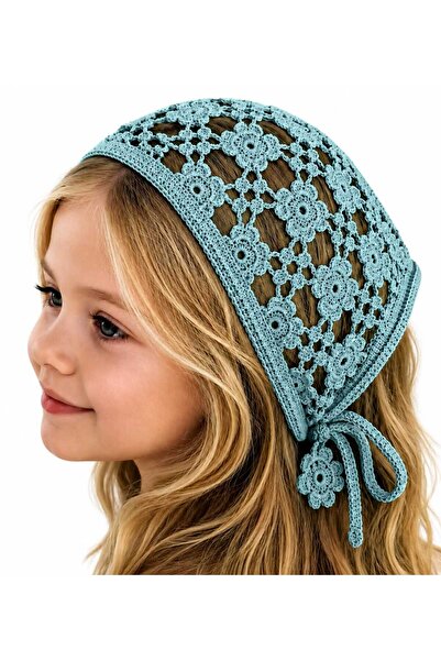 MyHubi Children's Bohemian Style Knitted Tie-On Crown Bandana