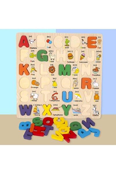 Generic Alphabet Wooden Puzzles for Toddlers, Learn Alphabet Words for Kids, ...