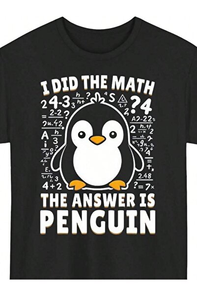 4CR تي شيرت رجالي بطبعة "I Did The Math" ناعم بأكمام قصيرة وياقة دائرية مع طب...