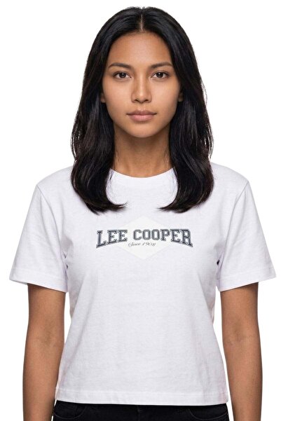 Lee Cooper NINA Γυναικείο μπλουζάκι με στάμπα Oversize με λαιμόκοψη ποδηλάτου...