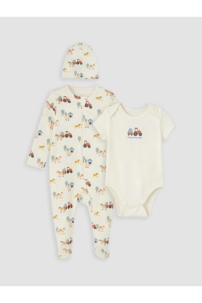 LC Waikiki Printed Baby Boy Hospital Discharge Set (W6)