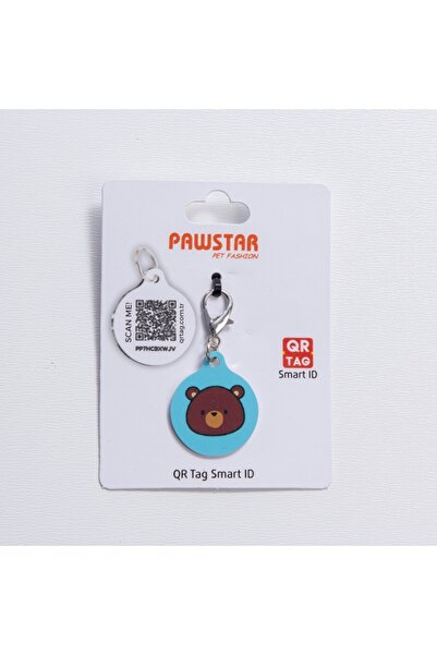 Pawstar Bears Desenli Qr Tag Evcil Hayvan Künyesi İsimlik Pet Tag Köpek Künye...