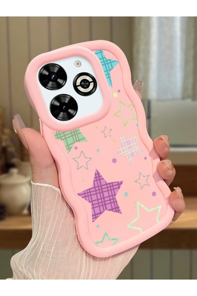 Hontinga Infinix Smart 8 Plus Compatible Case Camera Protector Pink Silicone ...