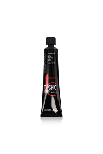 GOLDWELL TopChic, Vopsea de păr permanentă, 8B Blond deschis bej, 60 ml