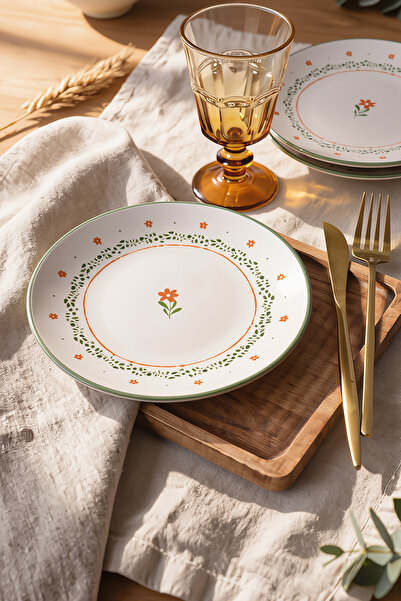Keramika Bloom Pasta Tabağı 20 cm 4 Adet 23972