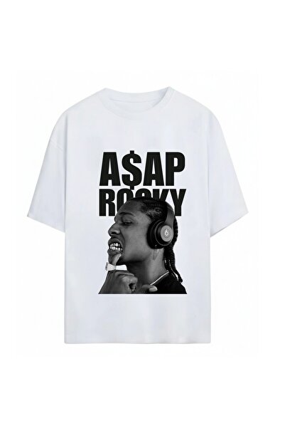 SVART WEAR Asap Rocky Printed Unisex Oversize 100% Cotton T-Shirt