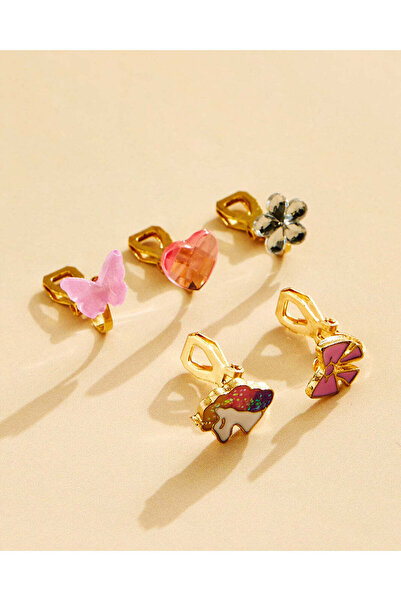 REDTAG Girls Assorted Embellished Earring Set (Pack Of 10)